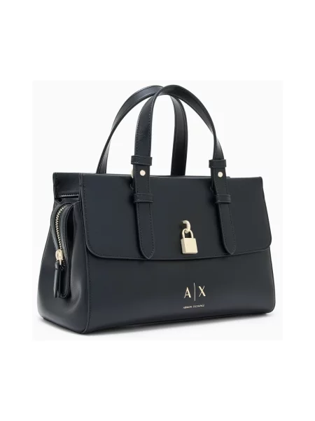 Armani Exchange crossbody kabelka dámska z imitácie kože čierna
