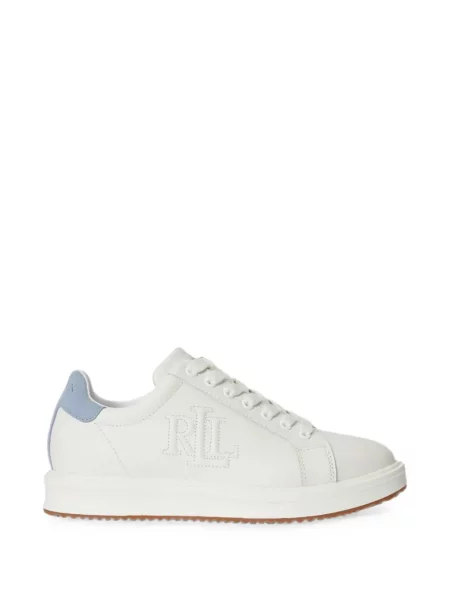 Sneakerși Polo Ralph Lauren tricotate alb