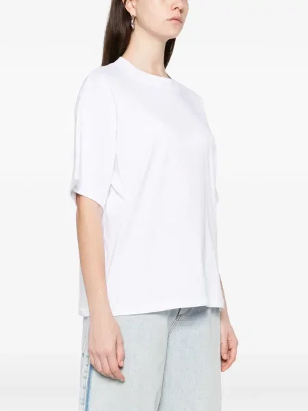 Tricou Herskind cu decolteu rotund alb