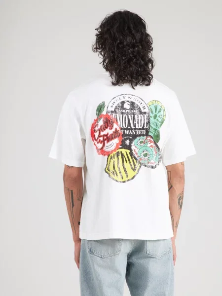 QS Tricou crem / galben / roșu negru