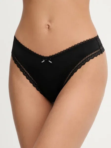 HUGO tanga THONG UNIQUE černé