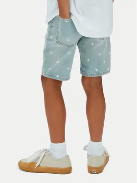 Džínové šortky Calvin Klein Jeans modré