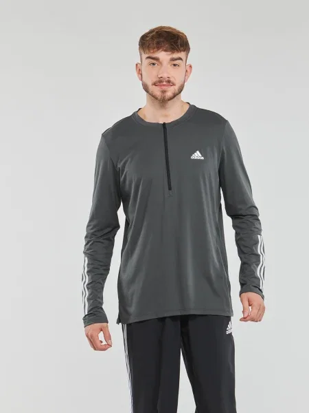 Hosszú ujjú póló Adidas szürke