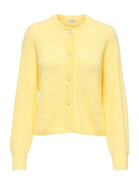 JDY Geacă tricotată JDYLUMI deschis galben