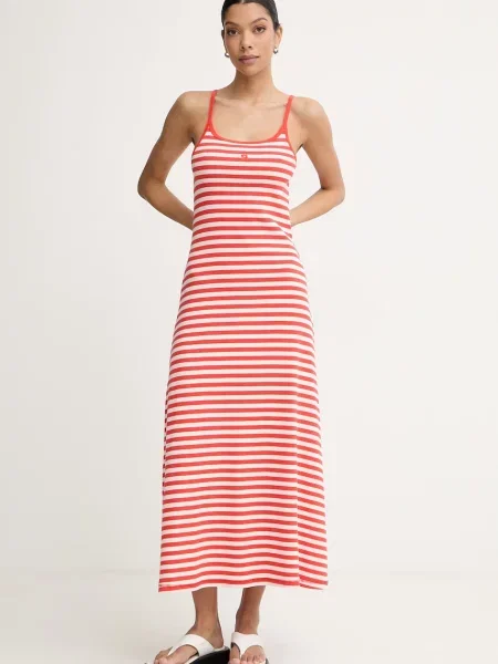 Marimekko sukienka letnia z czerwona