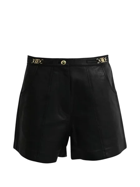 Pantaloni scurți Maje cu talie înaltă negru