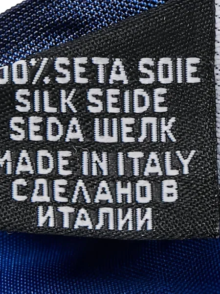 Cravată Boss de mătase albastru