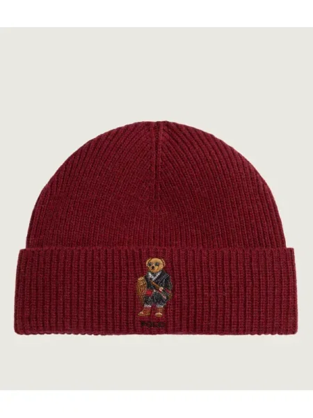 Căciulă Polo Ralph Lauren de lână bordo
