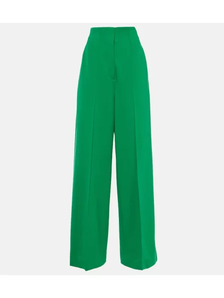 Pantaloni Dorothee Schumacher cu talie înaltă verde