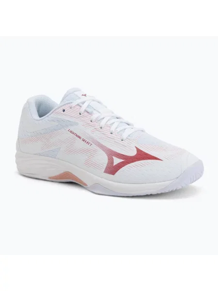 Кросівки волейбольні Mizuno Lightning Select white/rose elegance/lava falls білі