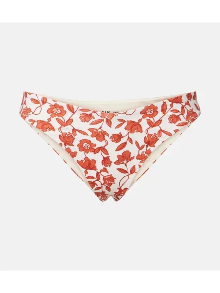 Bikini Sir cu model floral alb