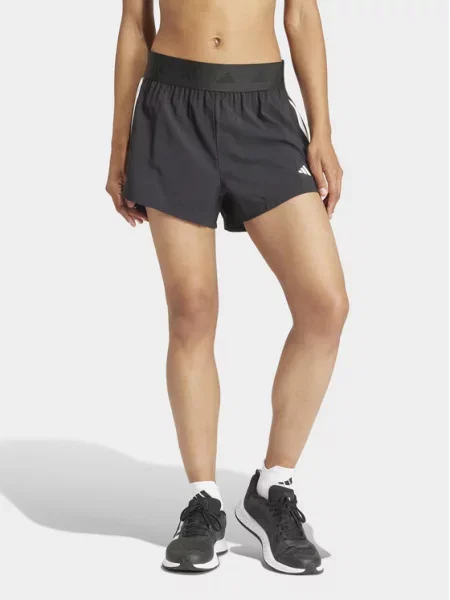 Adidas Спортни шорти Hyperglam черен