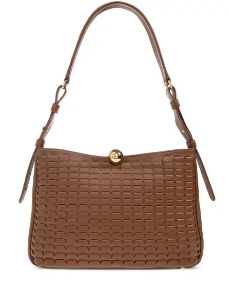 Torebka skórzana Furla skórzana brązowa