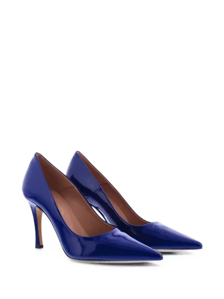Pantofi cu toc Biancadi din piele violet