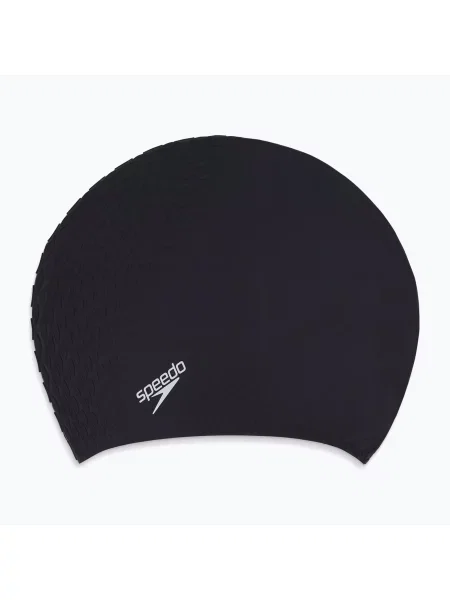 Детска шапка за плуване Speedo Bubble Active+ black черно