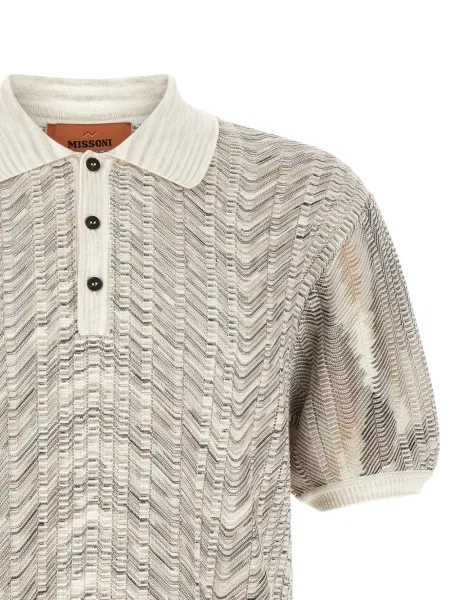 Scurt tricou polo Missoni tricotate