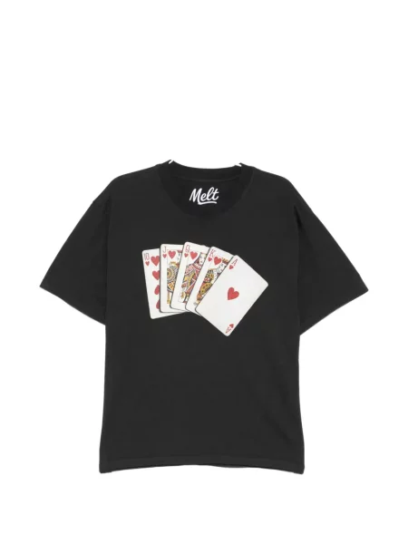 Grafic tricou Melt cu imagine negru