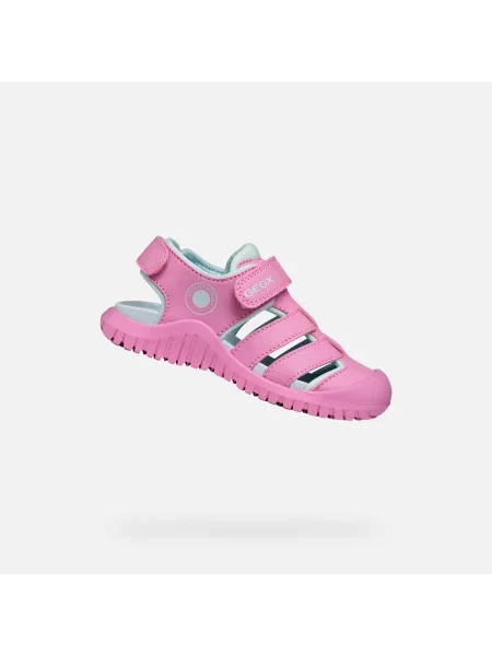 Sandały GEOX J S FUSBETTO PRO Rose różowe