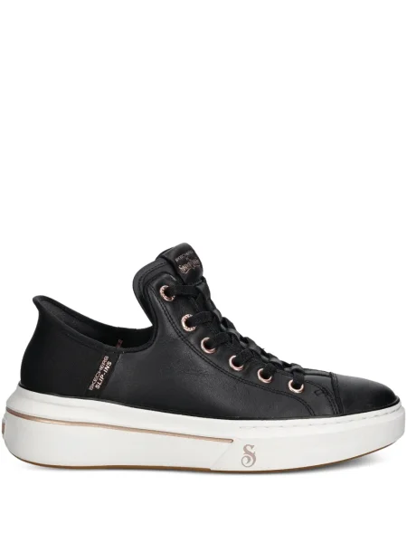 Sneakerși Skechers cu șireturi din dantelă negru