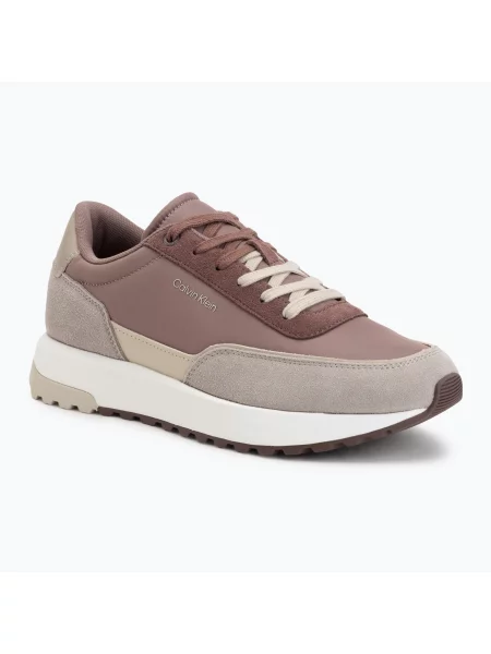 Sneakerși Calvin Klein maro