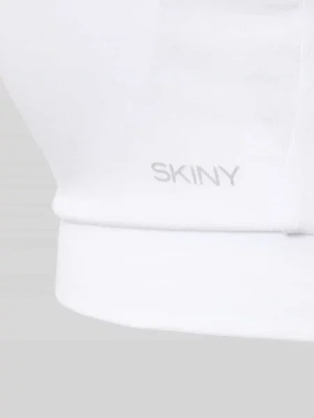 Biustonosz z nadrukiem z logo Skiny biały
