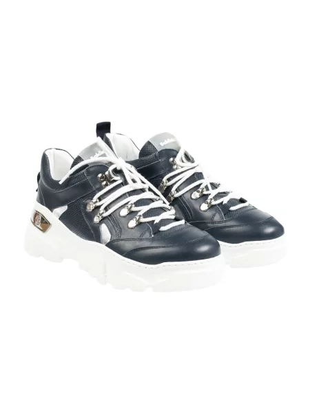 Sneakersy Baldinini skórzane niebieskie