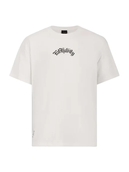 Ed Hardy Tričko Death Before Dishonor Eagle šedá / červená / černá bílá