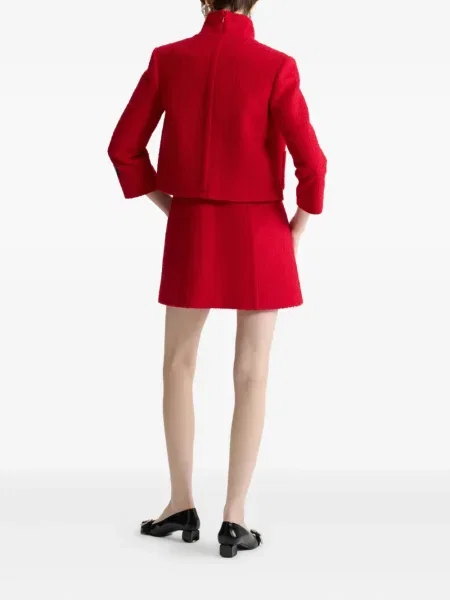 Kurtka Patou tweedowa czerwona