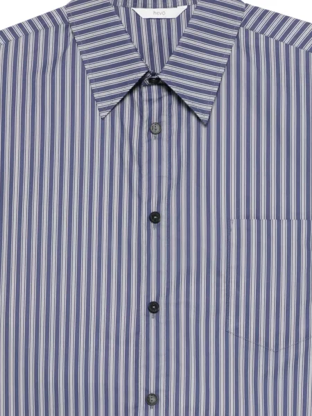 Pruhované pruhované košile Hevo modré