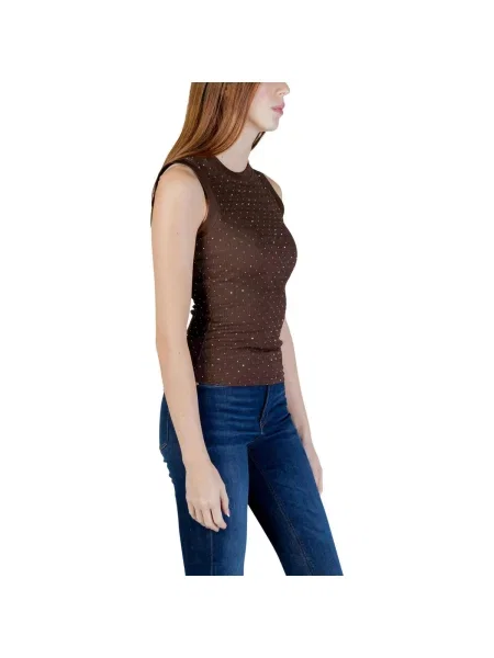 Top Guess fără mâneci albastru