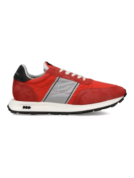 Buty do biegania Philippe Model zamszowe do biegania czerwone