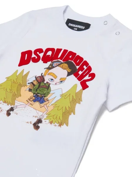 Koszulka dziecięca Dsquared2 biała