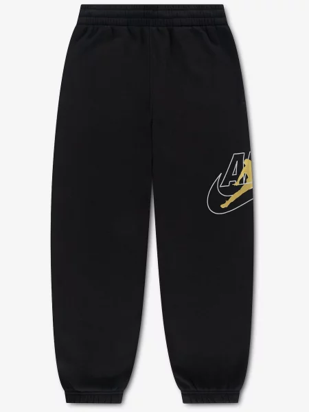 Jordan Pantaloni AIR auriu / negru / murdar alb