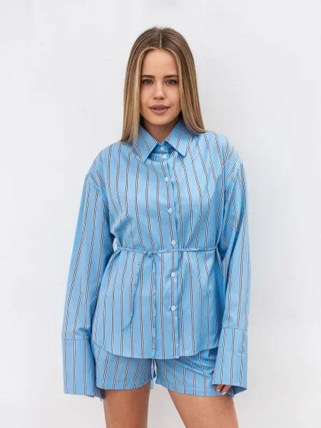 Сорочка Romashka Гармонія нейлон/бавовна блакитний