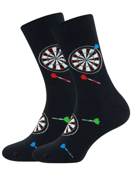 EWERS Ponožky Darts modrá / vínově červená offwhite černá