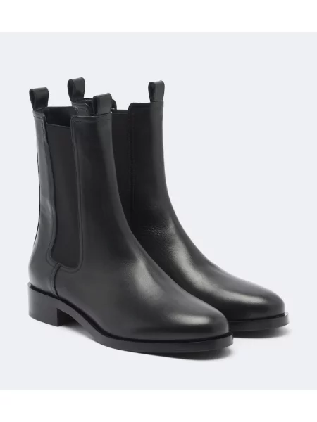 Botine chelsea Aeyde din piele negru