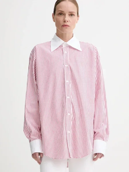 Filippa K cămașă din cu guler clasic relaxed alb