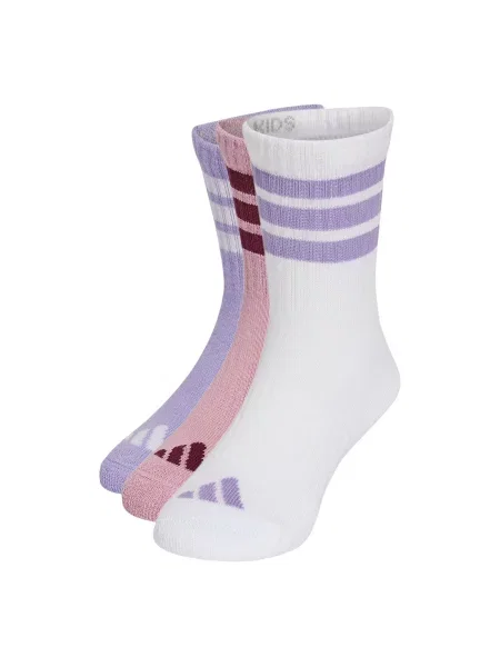 ADIDAS PERFORMANCE Sportske čarape Kids Cushioned Crew 3 Pair Pack patlidžan / sivkasto ljubičasta mauve / svijetloljubičasta bijela