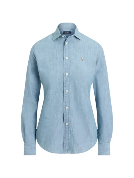 Πουκάμισο Polo Ralph Lauren με κέντημα μπλε