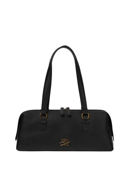 Ročna torba KARL LAGERFELD črna