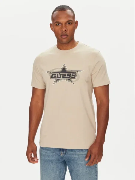 Guess Tricou bej