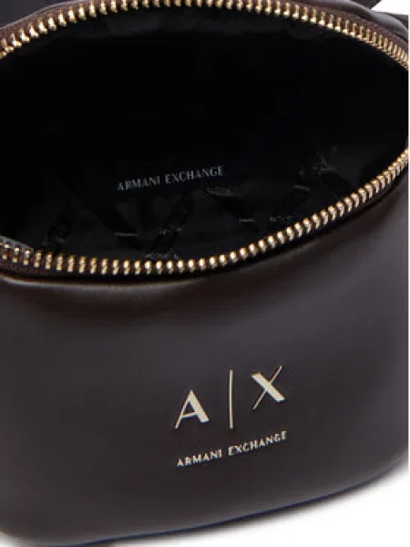Armani Exchange Torbica za okrog pasu﻿ Temno rjava