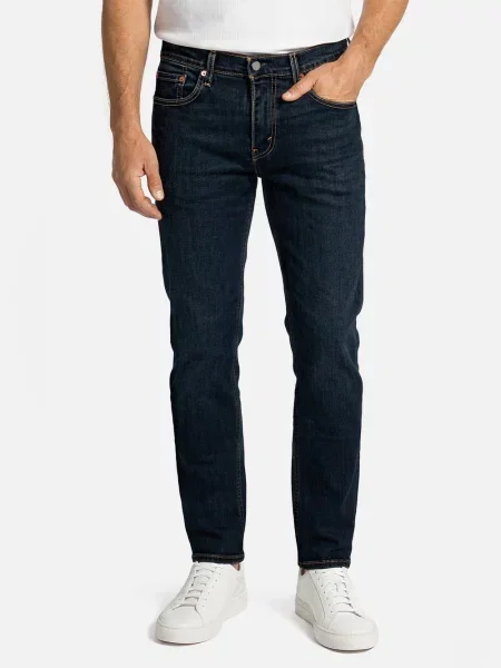 Jeansy o kroju slim fit z mieszanki bawełny model Levi's niebieskie