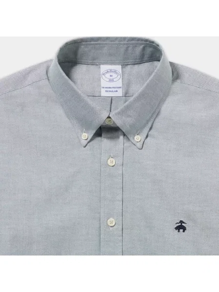Koszula Brooks Brothers w paski z twillu z paskiem zielona