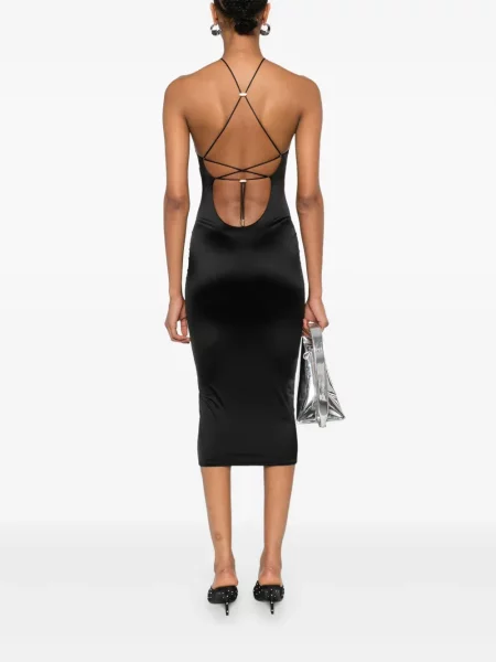 Rochie midi Maison Close până la genunchi de costum negru