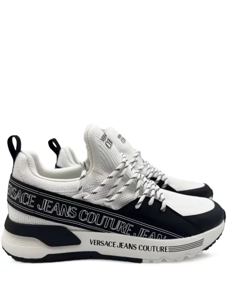 Sneakerși Versace Jeans Couture cu autograf alb