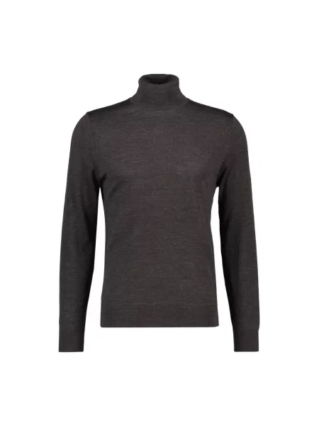 Sweter z golfem Profuomo szary