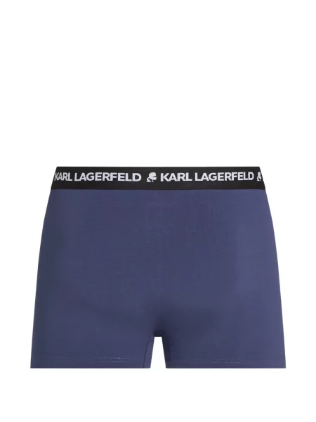 Skarpety Karl Lagerfeld z logo niebieskie
