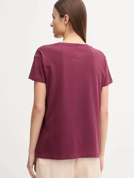 Armani Exchange t-shirt bordowy