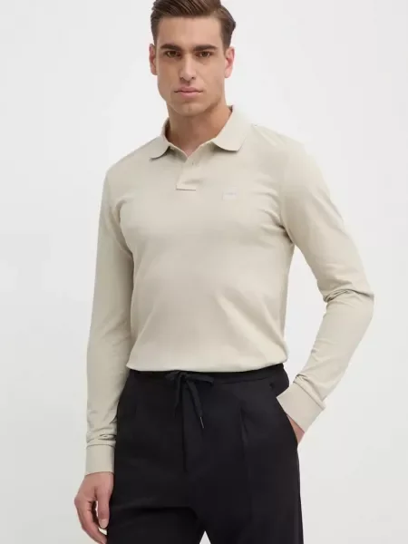 BOSS Tricou polo Passerby bej